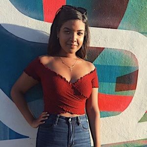 Hollister Smocked top